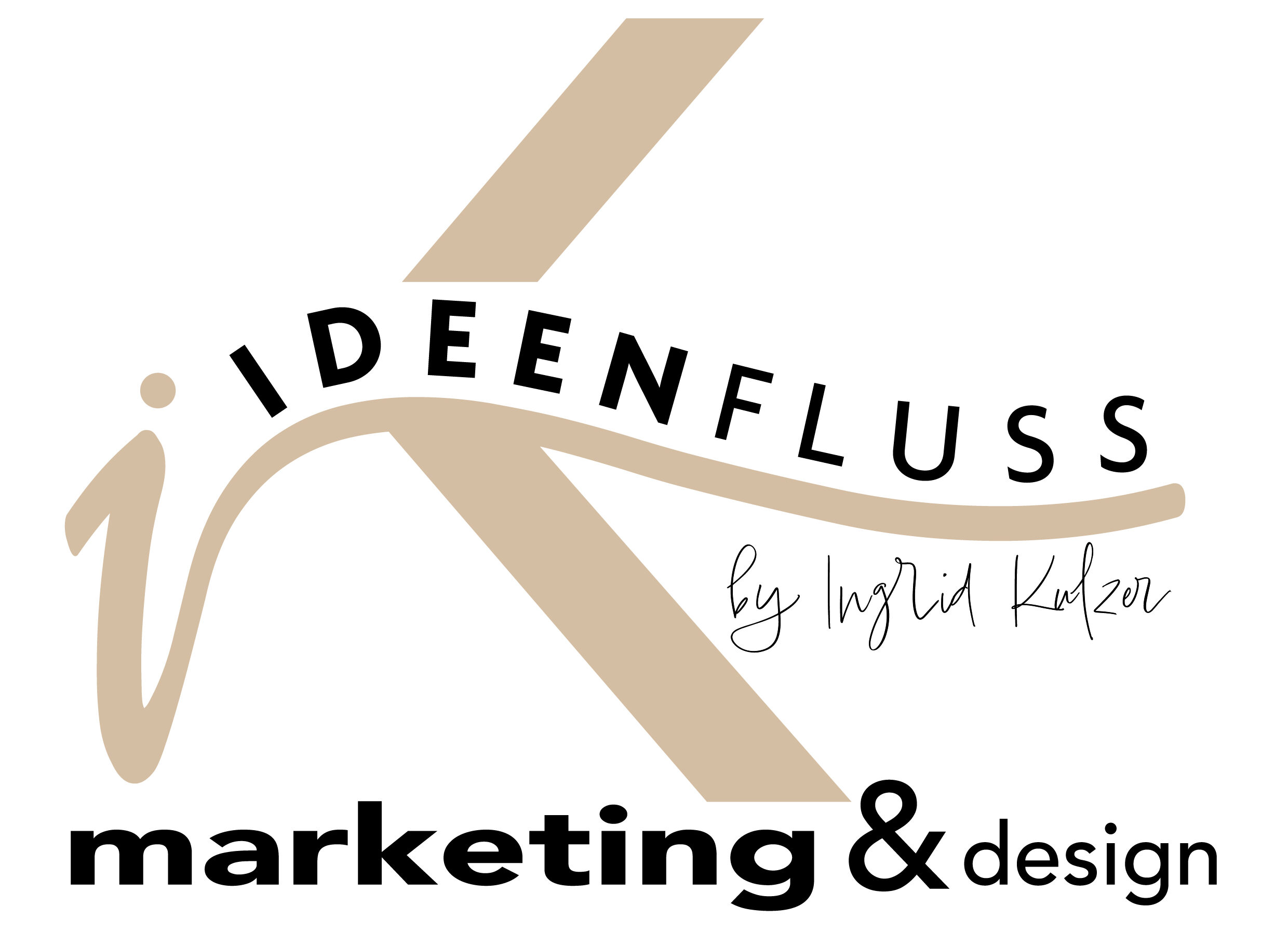Logo Ideenfluss marketing & design